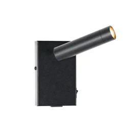 QAZQA Professional wandlampen croft zwart g9