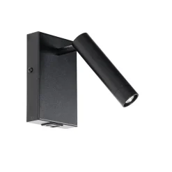 QAZQA Professional wandlampen croft zwart g9