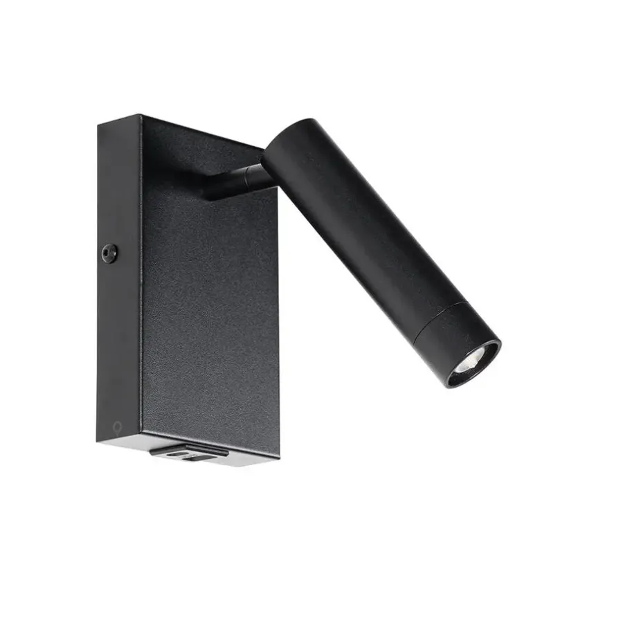 QAZQA Professional wandlampen croft zwart g9