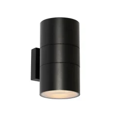 Wandlampen-QAZQA Professional wandlampen buiten duo zwart gu10