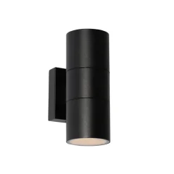 QAZQA Professional wandlampen buiten duo zwart gu10