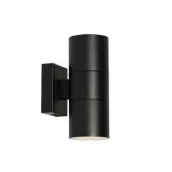 QAZQA Professional wandlampen buiten duo zwart gu10