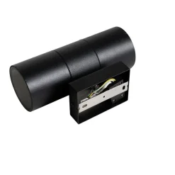 QAZQA Professional wandlampen buiten duo zwart gu10