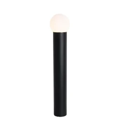 QAZQA staande buitenlampen huma zwart e27