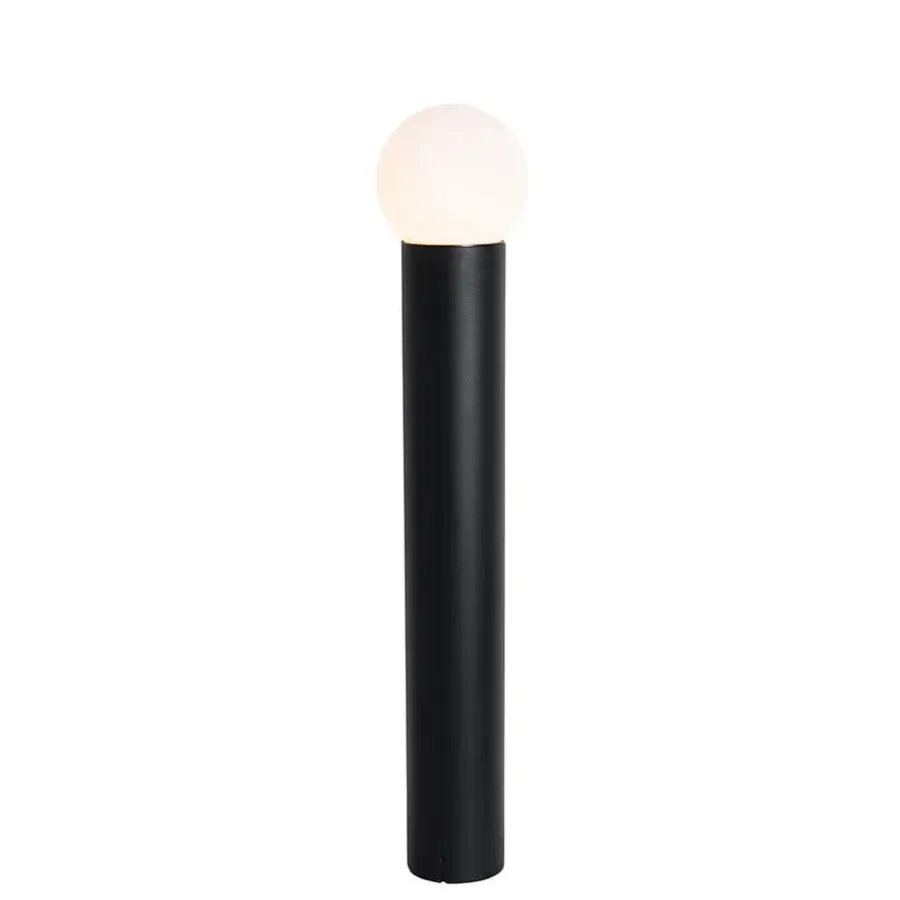 QAZQA staande buitenlampen huma zwart e27