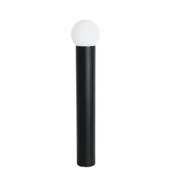 QAZQA staande buitenlampen huma zwart e27