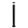 Staande Lampen-QAZQA staande buitenlampen roxy zwart geïntegreerde led