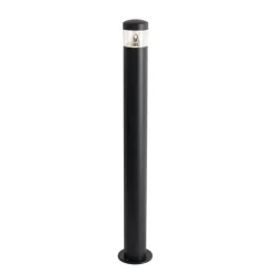 Staande Lampen-QAZQA staande buitenlampen roxy zwart geïntegreerde led