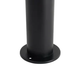 Staande Lampen-QAZQA staande buitenlampen roxy zwart geïntegreerde led
