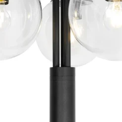 QAZQA staande buitenlampen sfera zwart e27