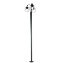 QAZQA staande buitenlampen sfera zwart e27