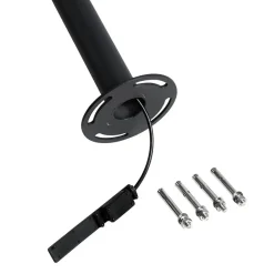 QAZQA staande buitenlampen sfera zwart e27