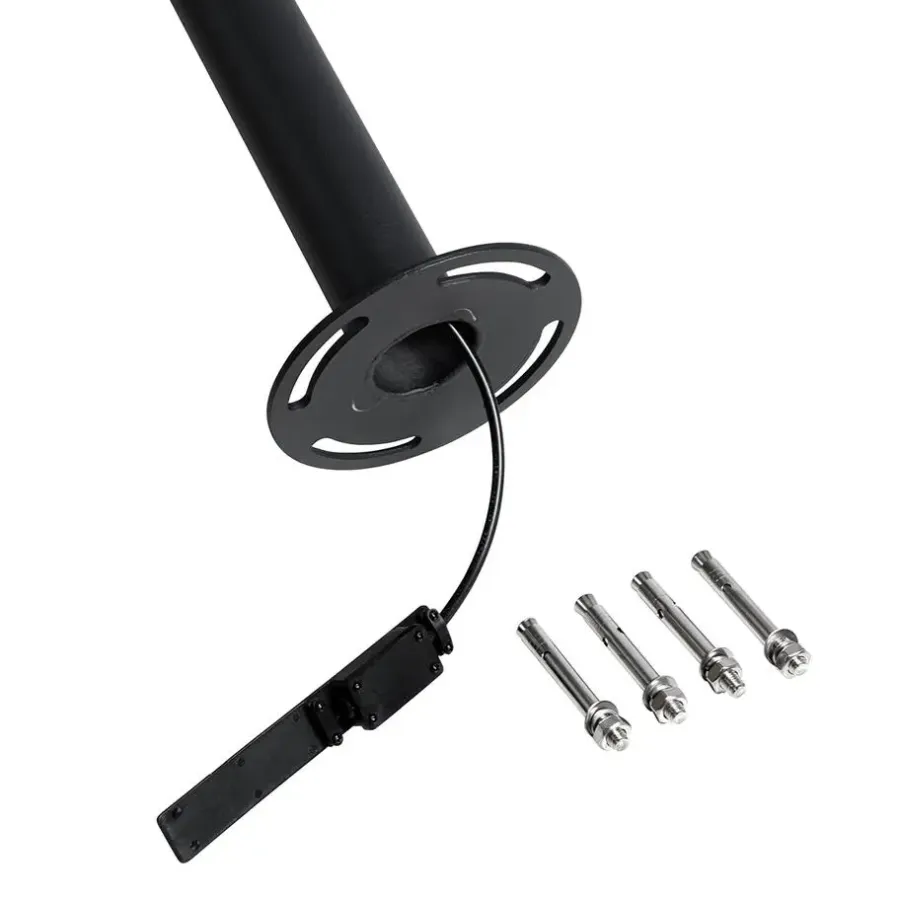 QAZQA staande buitenlampen sfera zwart e27