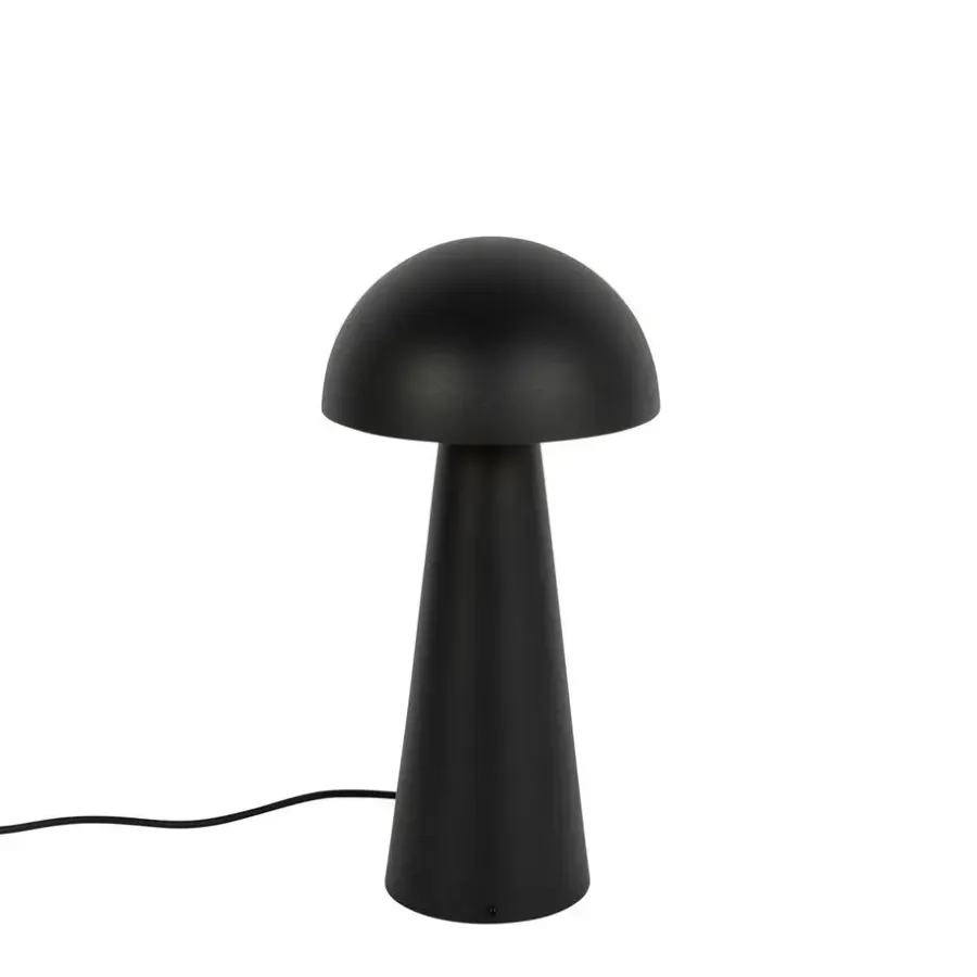 QAZQA staande buitenlampen mushroom zwart e27