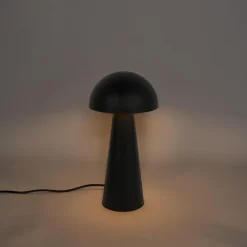 QAZQA staande buitenlampen mushroom zwart e27