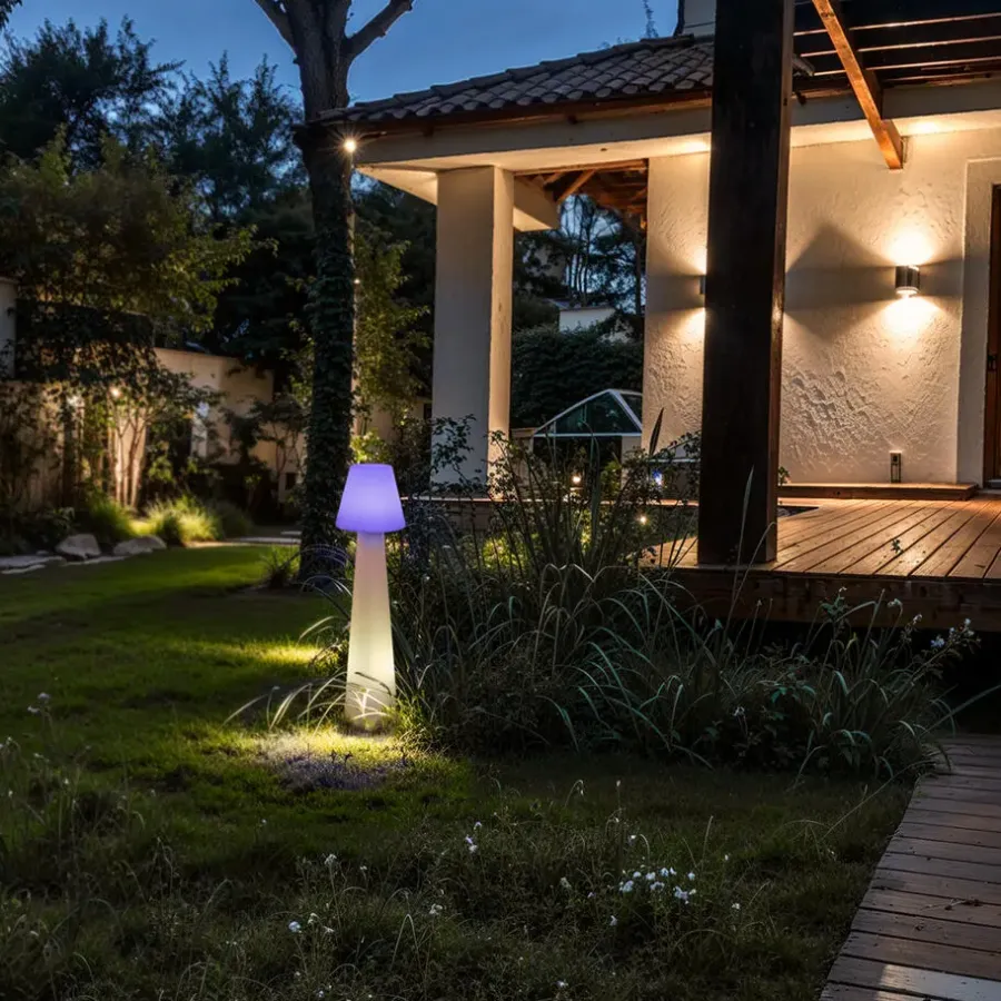 Staande Lampen-QAZQA staande buitenlampen katrijn wit e27