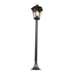 Buitenverlichting|Staande Lampen-QAZQA staande buitenlampen new orleans zwart e27