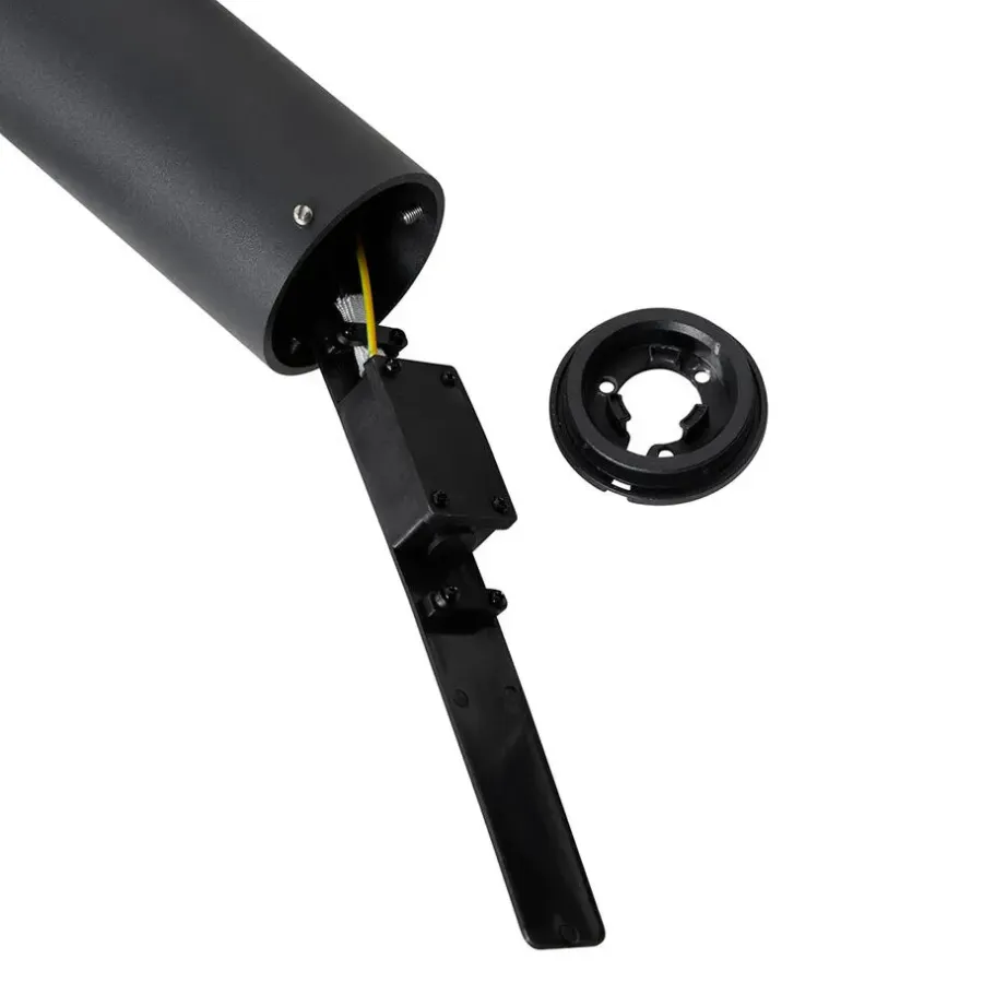 Staande Lampen-QAZQA staande buitenlampen duo zwart gu10