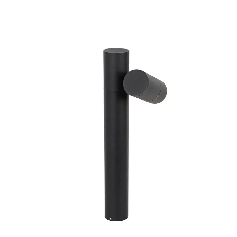 Staande Lampen-QAZQA staande buitenlampen duo zwart gu10