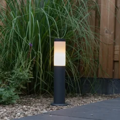 Staande Lampen-QAZQA staande buitenlampen rox grijs e27