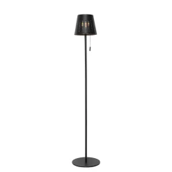 QAZQA staande buitenlampen ferre zwart geïntegreerde led