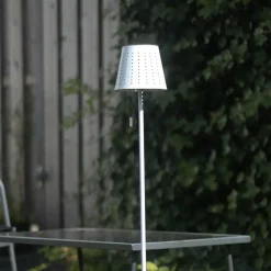 Staande Lampen-QAZQA staande buitenlampen ferre wit geïntegreerde led