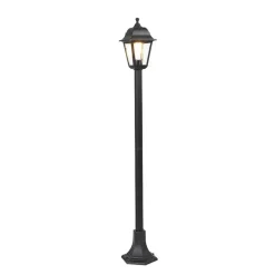 Staande Lampen-QAZQA staande buitenlampen capital zwart e27