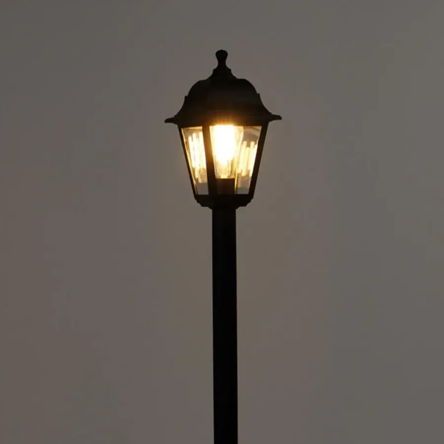 Staande Lampen-QAZQA staande buitenlampen capital zwart e27