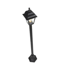 Staande Lampen-QAZQA staande buitenlampen capital zwart e27