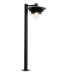 QAZQA staande buitenlampen morty zwart e27