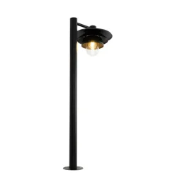 QAZQA staande buitenlampen morty zwart e27
