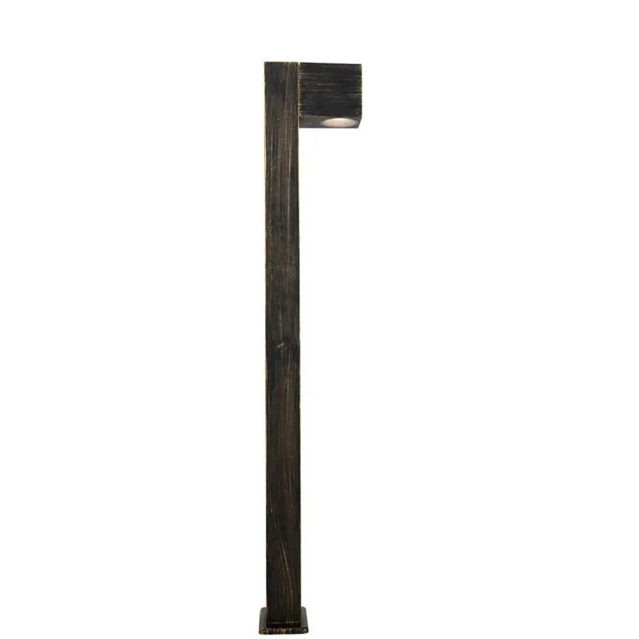 QAZQA staande buitenlampen baleno goudkleurig gu10