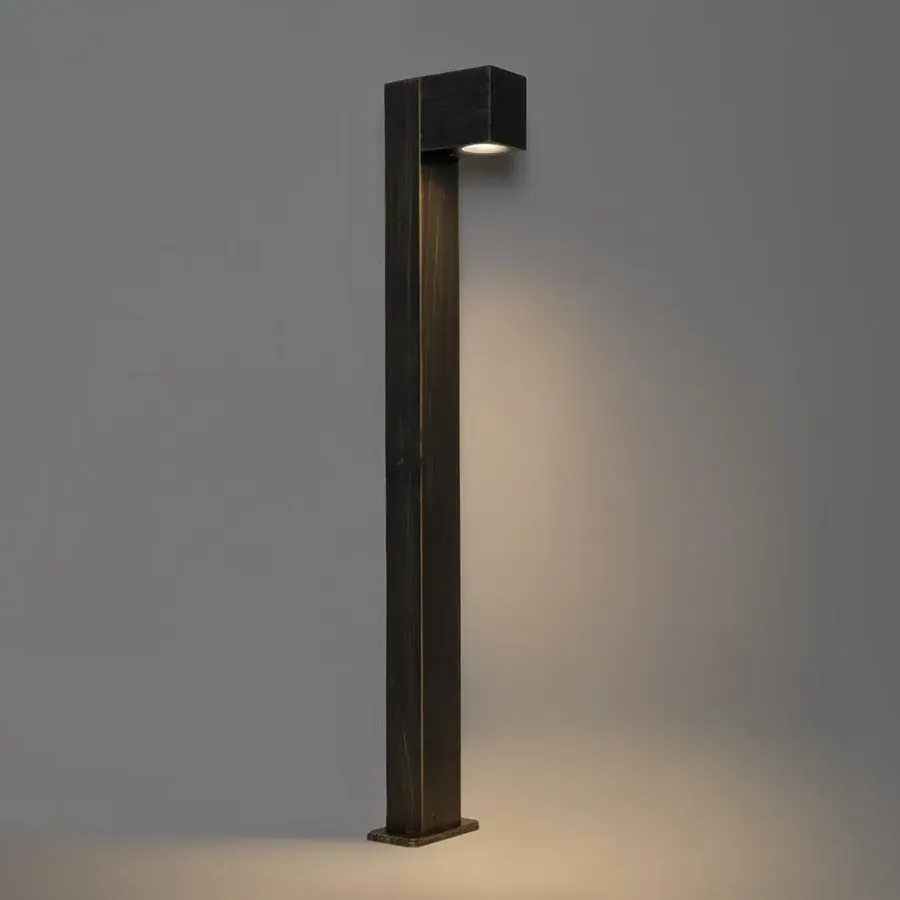 QAZQA staande buitenlampen baleno goudkleurig gu10