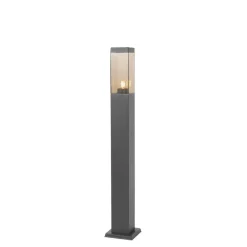 Staande Lampen-QAZQA staande buitenlampen malios bruin e27