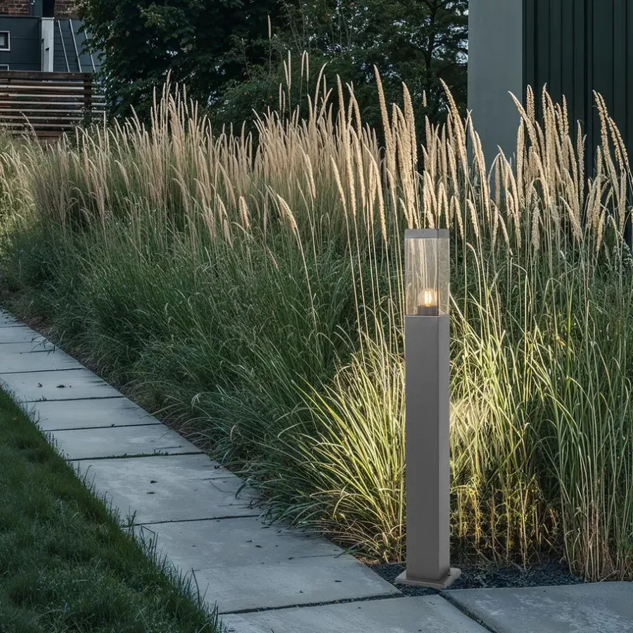 Staande Lampen-QAZQA staande buitenlampen malios bruin e27