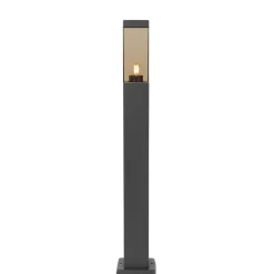 Staande Lampen-QAZQA staande buitenlampen malios bruin e27