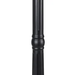 QAZQA staande buitenlampen havana zwart e27