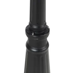 QAZQA staande buitenlampen havana zwart e27