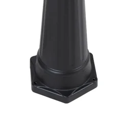 QAZQA staande buitenlampen havana zwart e27