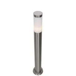 Staande Lampen-QAZQA staande buitenlampen rox zilverkleurig e27