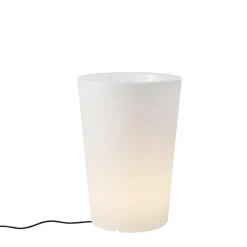 Staande Lampen-QAZQA staande buitenlampen verano wit e27