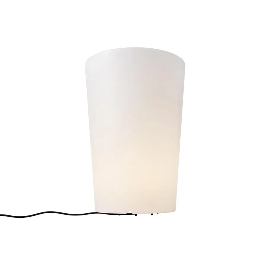 Staande Lampen-QAZQA staande buitenlampen verano wit e27
