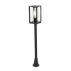 QAZQA staande buitenlampen charlois zwart e27