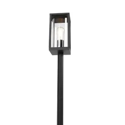 QAZQA staande buitenlampen charlois zwart e27