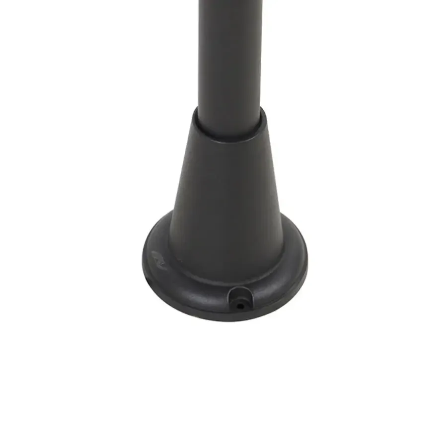 QAZQA staande buitenlampen charlois zwart e27