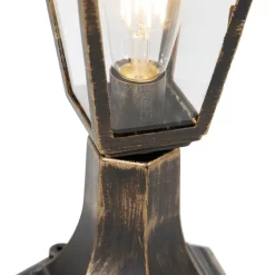 QAZQA staande buitenlampen capital goudkleurig e27