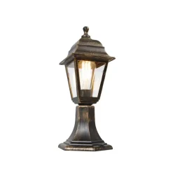 QAZQA staande buitenlampen capital goudkleurig e27