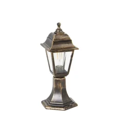 QAZQA staande buitenlampen capital goudkleurig e27