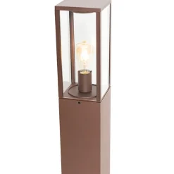 QAZQA staande buitenlampen charlois bronskleurig e27