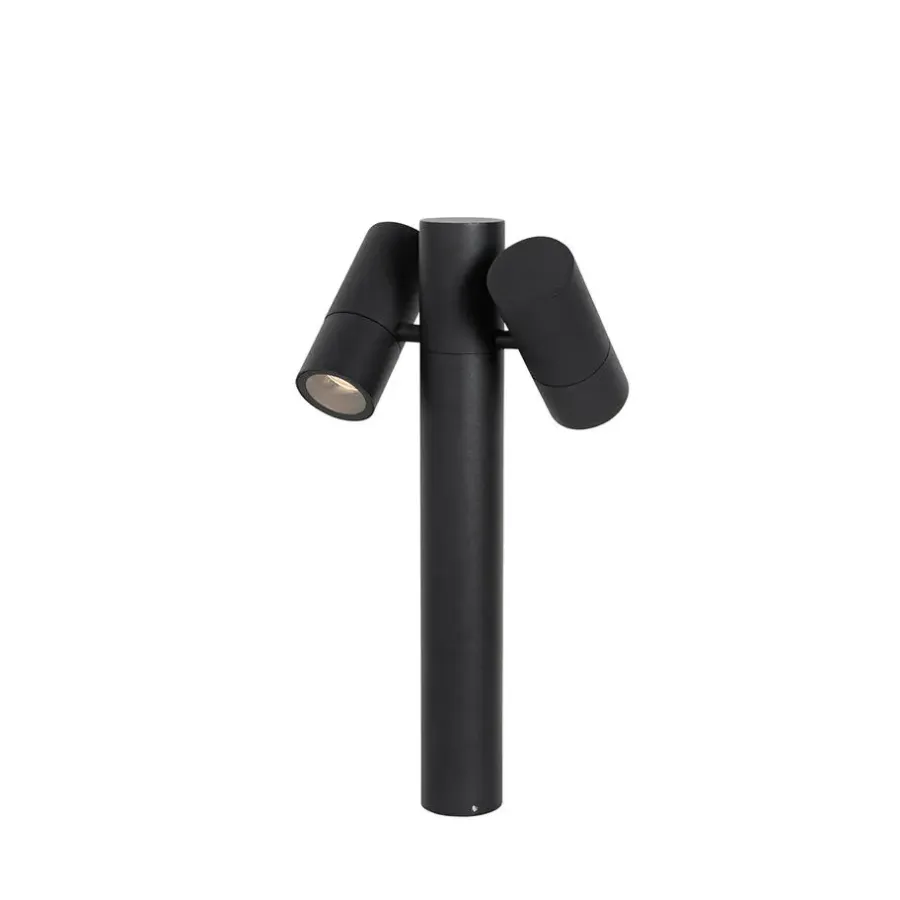 QAZQA staande buitenlampen duo zwart gu10